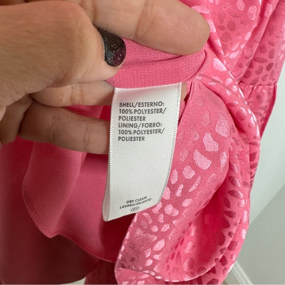 Rebecca Minkoff Ollie Leopard Tiered Dress in Punch Pink - Picture 8 of 11